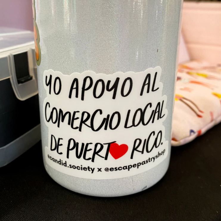 Yo Apoyo al Comercio Local de Puerto Rico - Premium Sticker