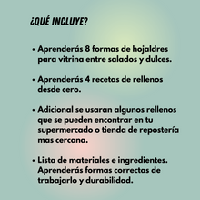 Load image into Gallery viewer, CLASE DE HOJALDRE [ONLINE]
