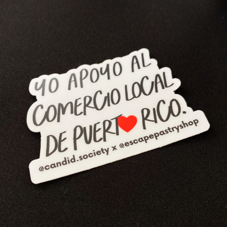 Yo Apoyo al Comercio Local de Puerto Rico - Premium Sticker